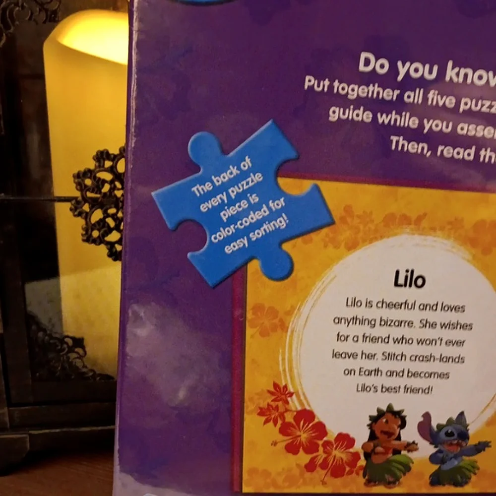 🆕️LAST 1💜DISNEYS STITCH MY FIRST PUZZLE BOOK. FIVE PUZZLES INSIDE!!